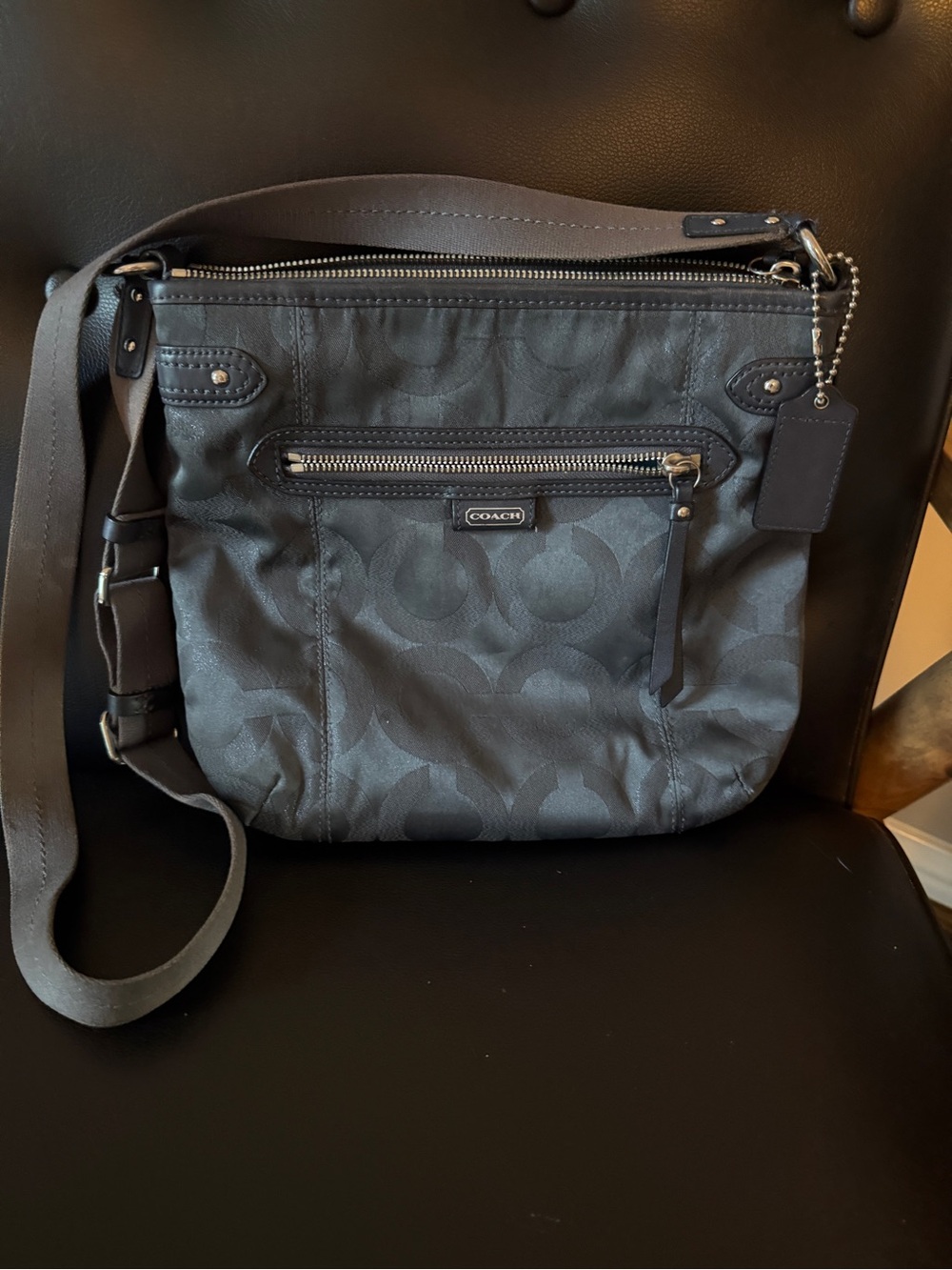 Coach Black Signature Crossbody Bag